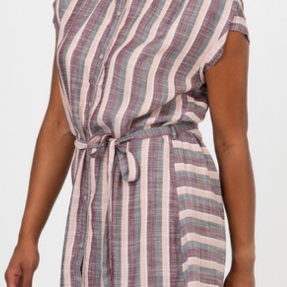 Agnes and dora elle striped shirt dress‎ large